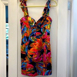 FARM Rio Rainbow Bananas mini dress-brand new